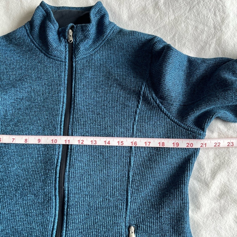 Spyder Women’s Blue Heathered Full-Zip Fleece Jacket L, Gorpcore Layering Piece - Picture 5 of 16
